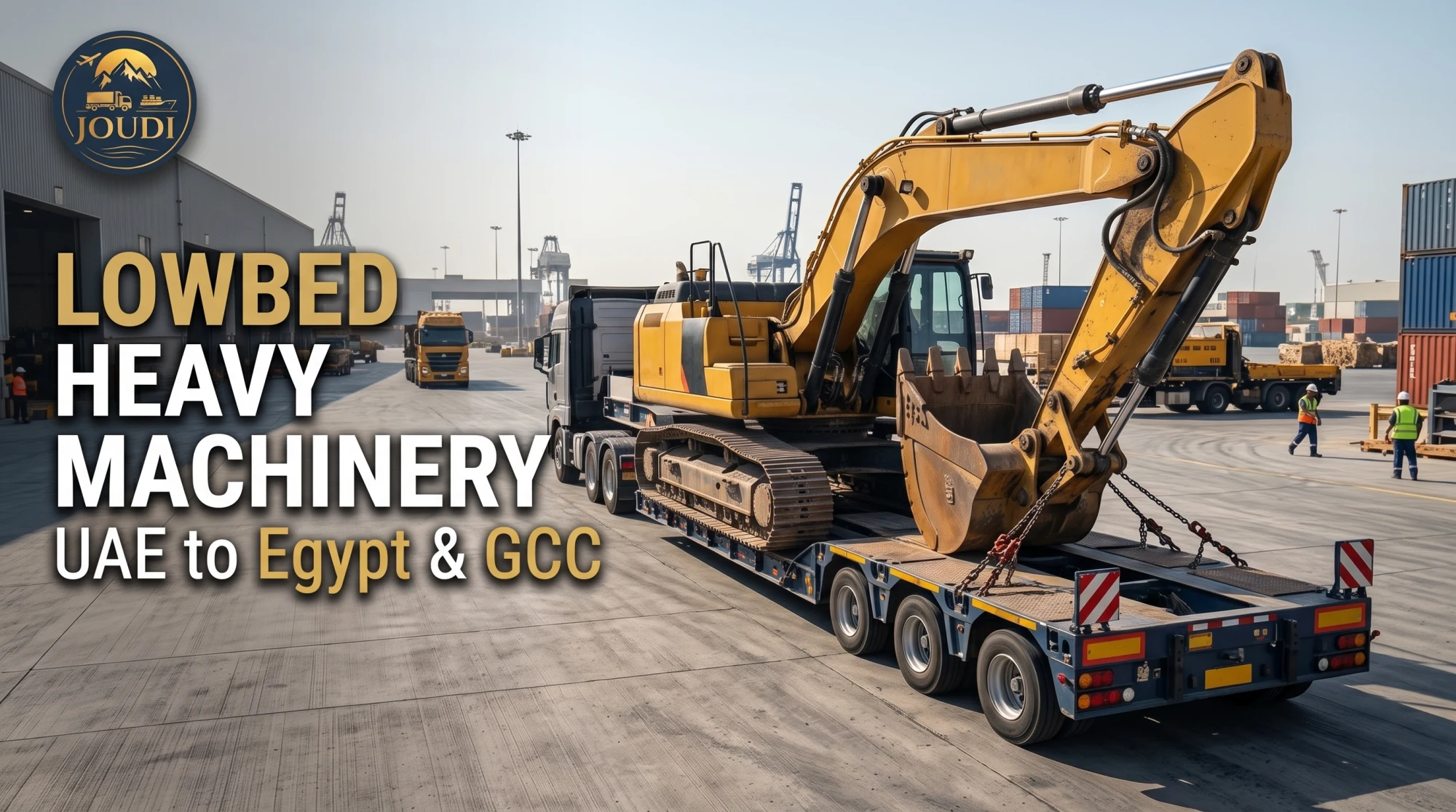 Seamlessly Moving Heavy Machinery with Low-Bed Trailers from UAE