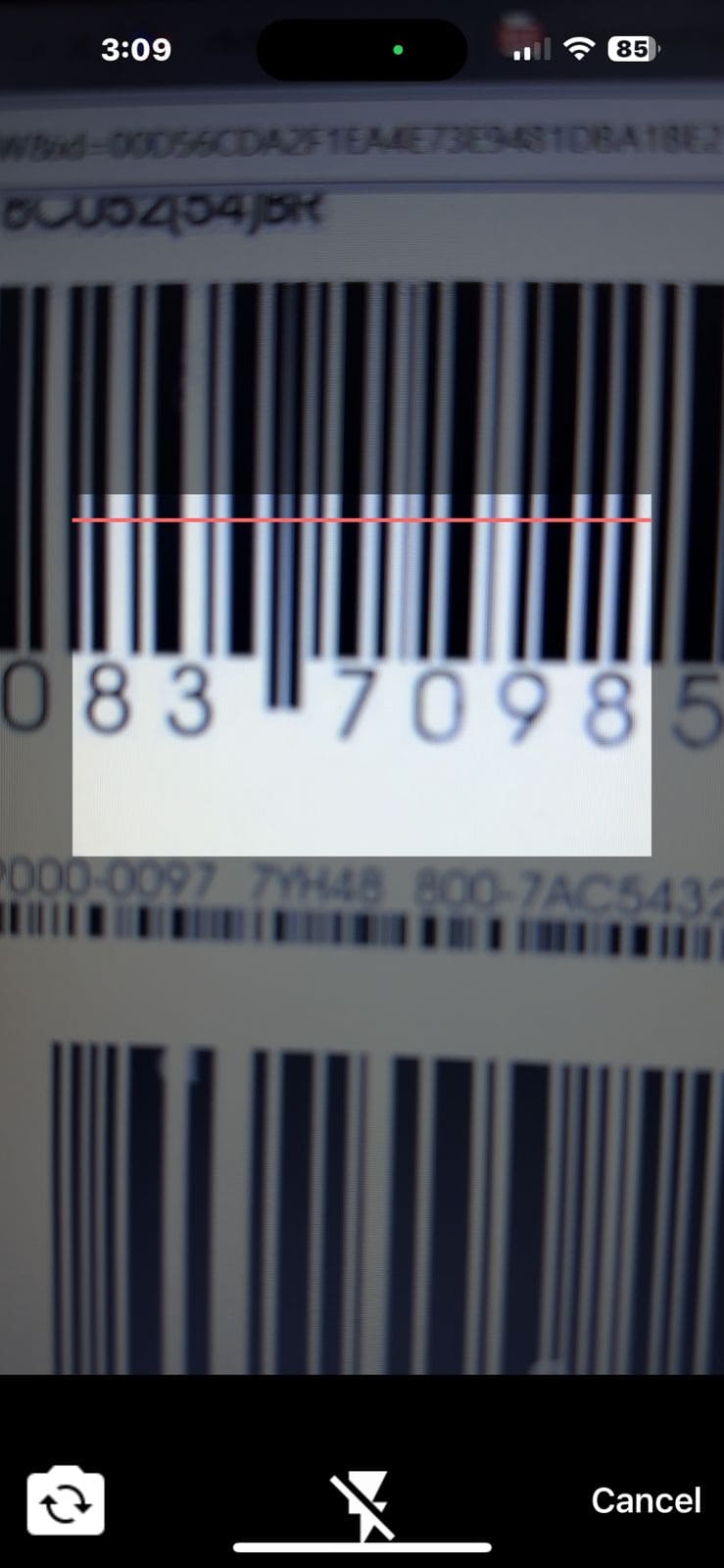 مسح باركود الشحنة في تطبيق جودي كارجو