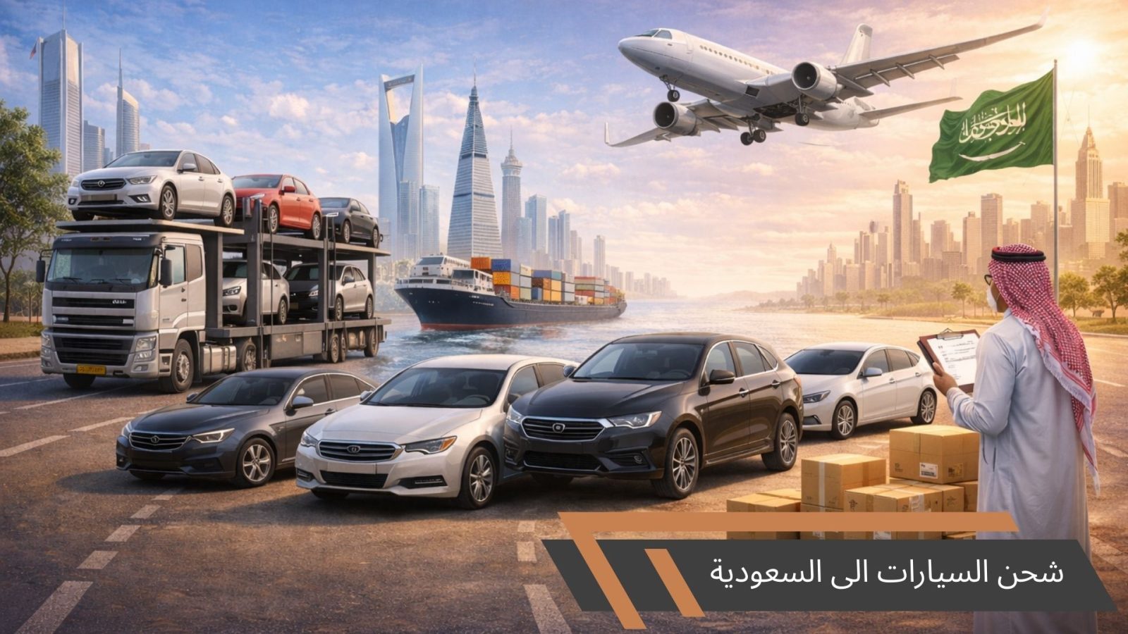 شحن السيارات الى السعودية