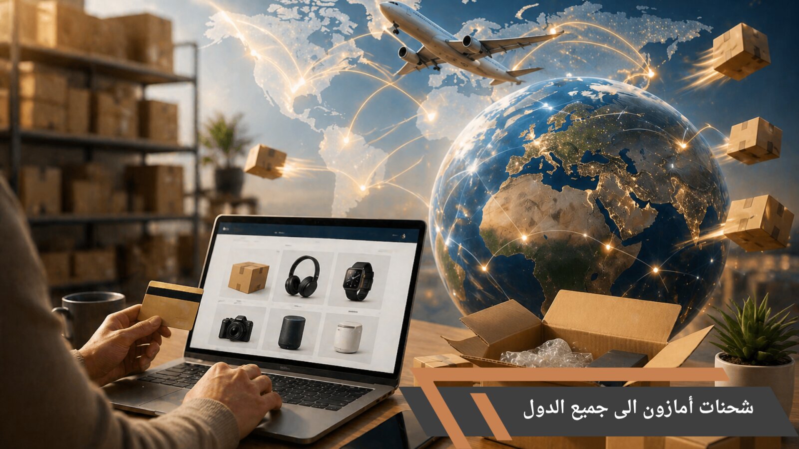 شحنات أمازون توصلك في أي مكان | اطلب من أمازون ونحن نشحن لك